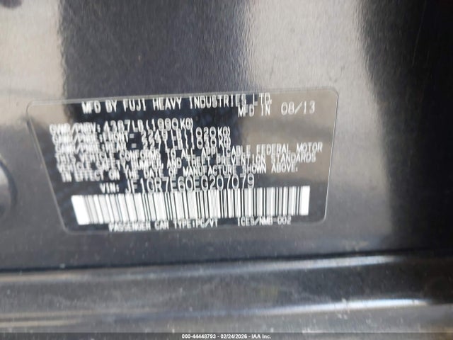 2014 SUBARU IMPREZA WRX JF1GR7E60EG207079 Photo 8