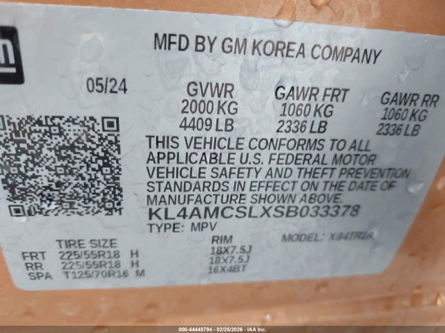 Продажа на аукционе авто 2025 Buick Encore Gx Preferred Awd, vin: KL4AMCSLXSB033378, номер лота: 44448794