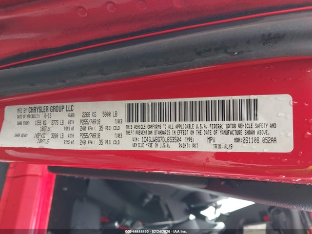 2013 JEEP WRANGLER 1C4GJWBG7DL653504 Photo 8