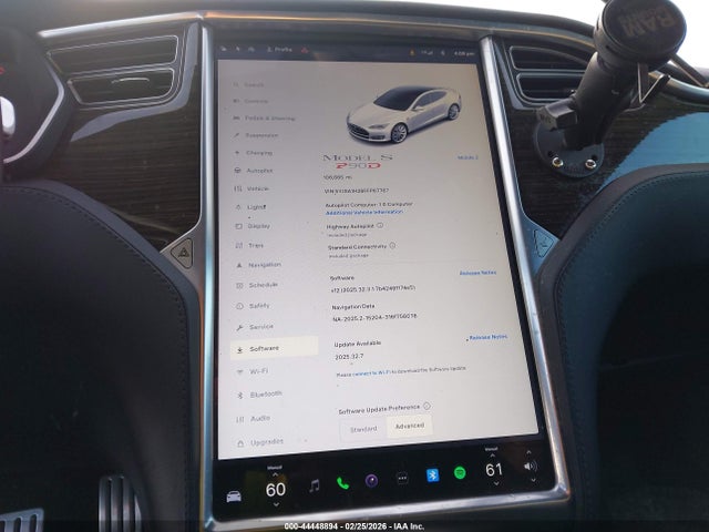 2015 Tesla Model S 70d/85d/p85d მანქანა იყიდება აუქციონზე, vin: 5YJSA1H28FFP67767, აუქციონის ნომერი: 44448894