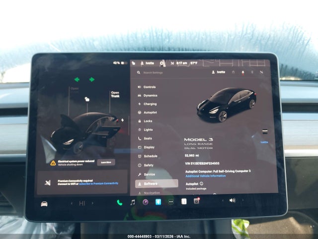 Продаж на аукціоні авто 2022 Tesla Model 3 Long Range Dual Motor All-wheel Drive, vin: 5YJ3E1EB2NF234003, номер лоту: 44448903