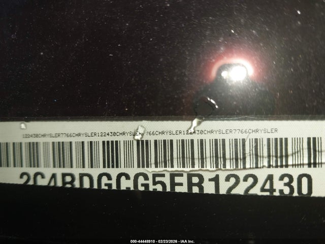 2C4RDGCG5ER122430 Dodge Grand Caravan Sxt