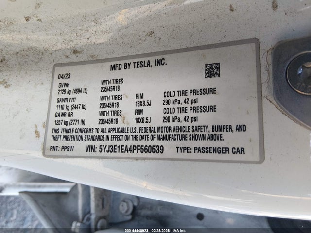 2023 TESLA MODEL 3 5YJ3E1EA4PF560539 Photo 8