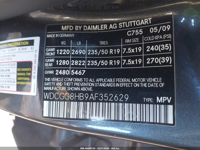 2010 Mercedes-benz Glk 350 4matic მანქანა იყიდება აუქციონზე, vin: WDCGG8HB9AF352629, აუქციონის ნომერი: 44449134