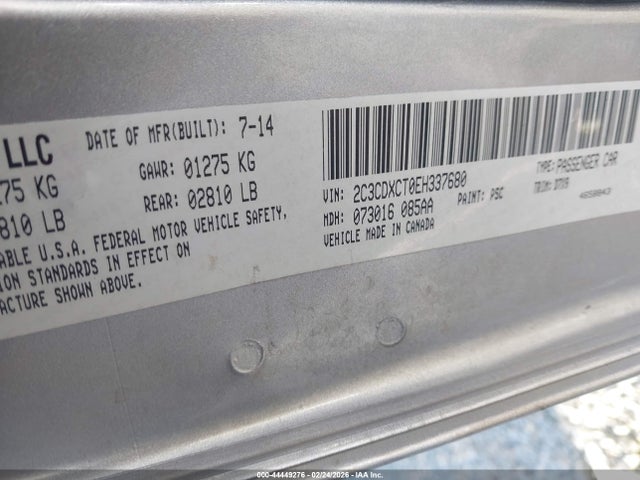 Продажа на аукционе авто 2014 Dodge Charger R/t, vin: 2C3CDXCT0EH337680, номер лота: 44449276