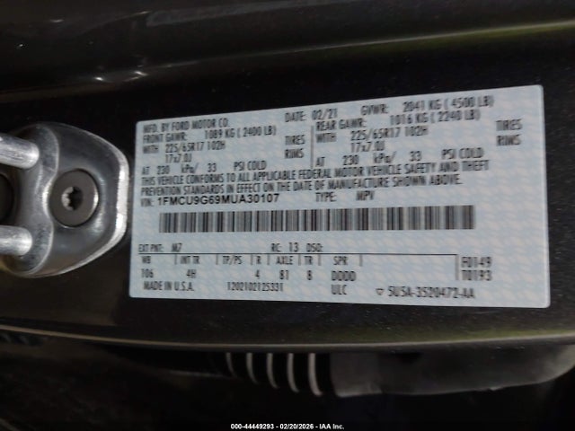 2021 FORD ESCAPE 1FMCU9G69MUA30107 Photo 8
