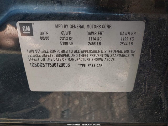 2009 CADILLAC CTS 1G6DG577590129008 Photo 8