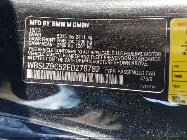 2014 BMW M6 WBSLZ9C52EDZ78782 Photo 8