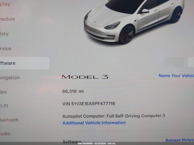 Aukcja sprzedaży 2023 Tesla Model 3 Rear-wheel Drive, vin: 5YJ3E1EA5PF477718, numer aukcji: 44449486