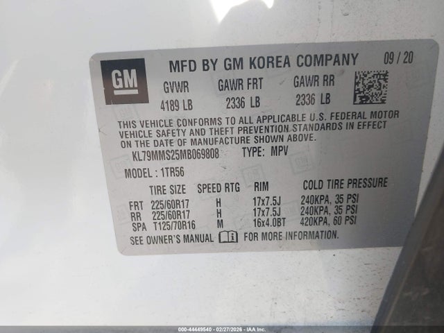 2021 CHEVROLET TRAILBLAZER KL79MMS25MB069808 Photo 8