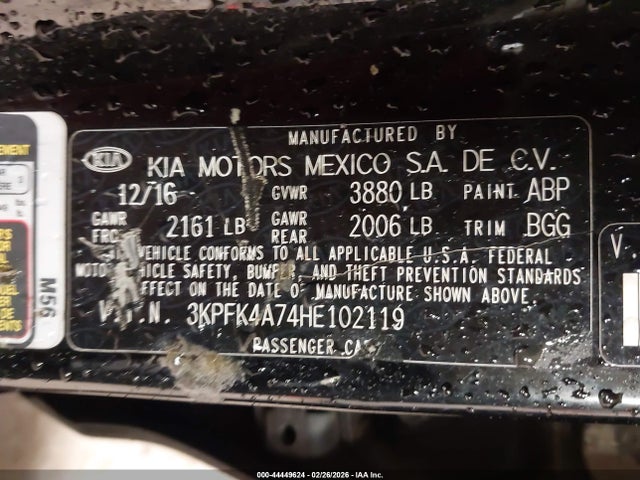 KIA FORTE LX 2017 3KPFK4A74HE102119 Image 9