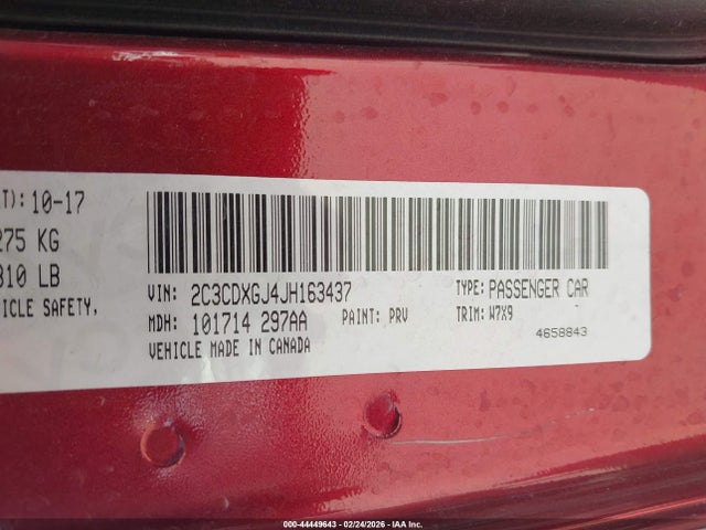 2018 DODGE CHARGER 2C3CDXGJ4JH163437 Photo 8