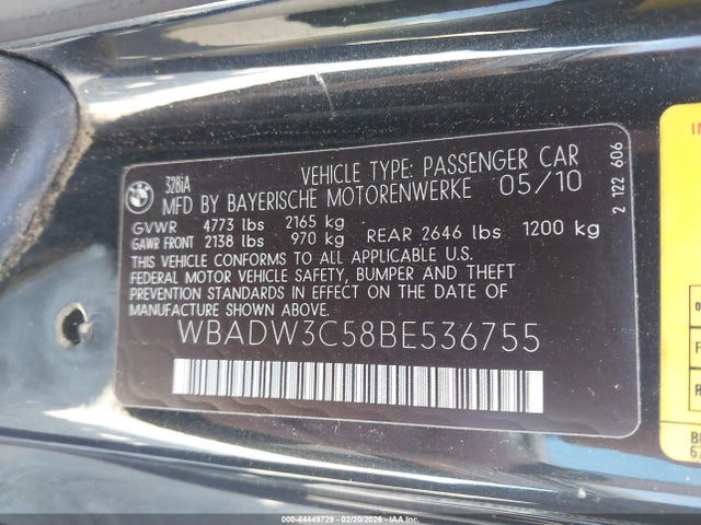 2011 BMW 328I WBADW3C58BE536755 Photo 8