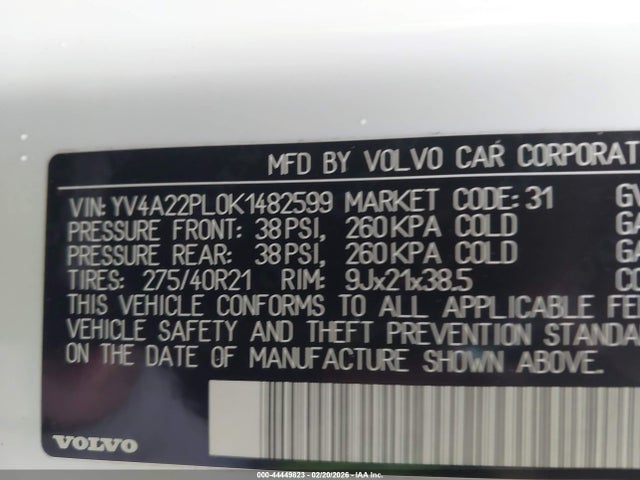 2019 VOLVO XC90 YV4A22PL0K1482599 Photo 8