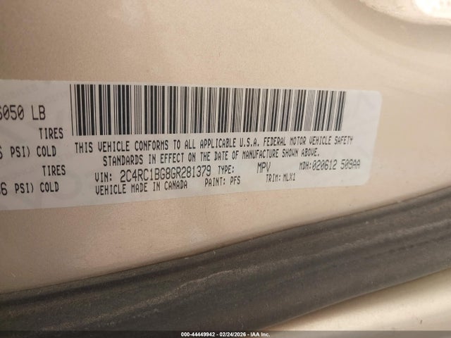 2016 CHRYSLER TOWN & COUNTRY 2C4RC1BG8GR281379 Photo 8