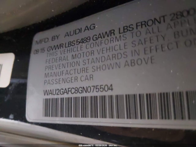 2016 AUDI A7 WAU2GAFC8GN075504 Photo 8