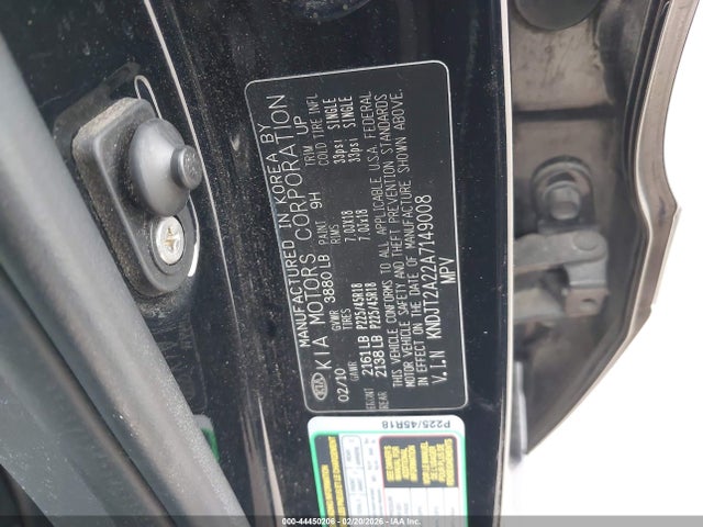 2010 KIA SOUL KNDJT2A22A7149008 Photo 8