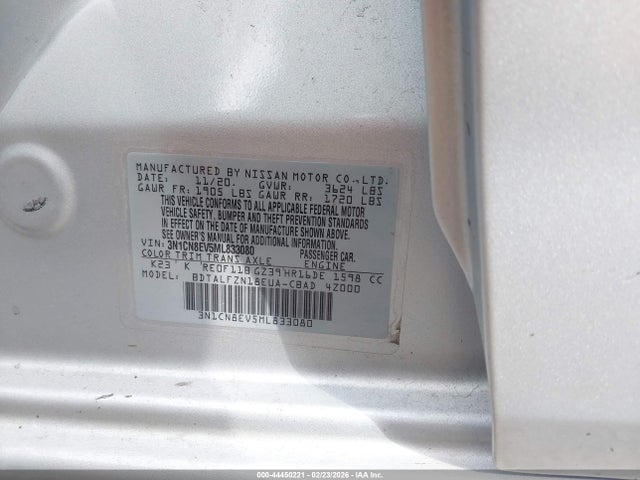Nissan Versa Sv Xtronic Cvt 2021 3N1CN8EV5ML833080 Image 9