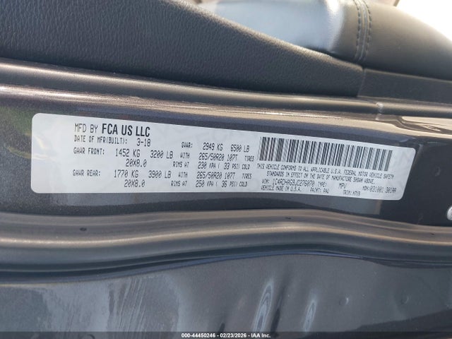 1C4RDHAG9JC276070 Dodge Durango Sxt Rwd