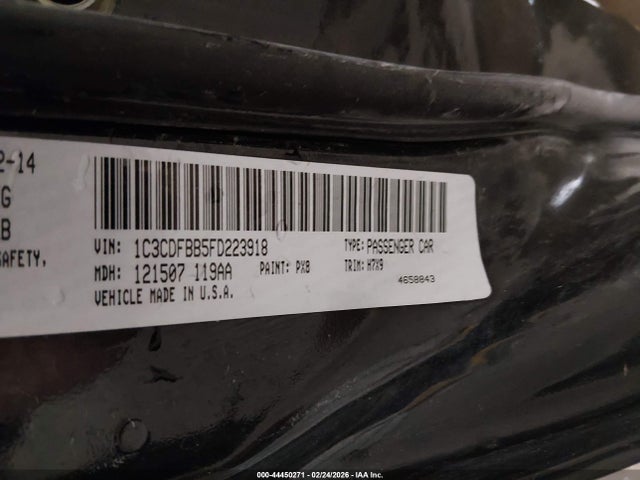 Aukcja sprzedaży 2015 Dodge Dart Sxt, vin: 1C3CDFBB5FD223918, numer aukcji: 44450271