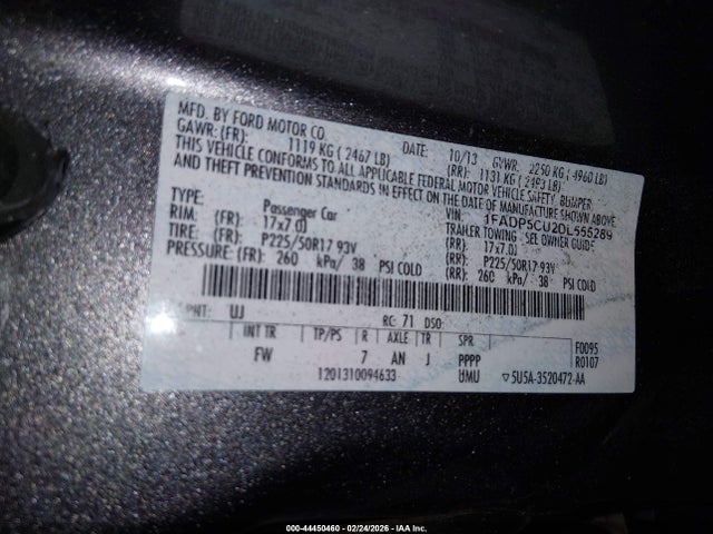 2013 FORD C-MAX ENERGI 1FADP5CU2DL555289 Photo 8