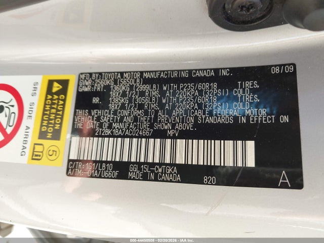Продаж на аукціоні авто 2010 Lexus Rx 350, vin: 2T2BK1BA7AC024667, номер лоту: 44450508