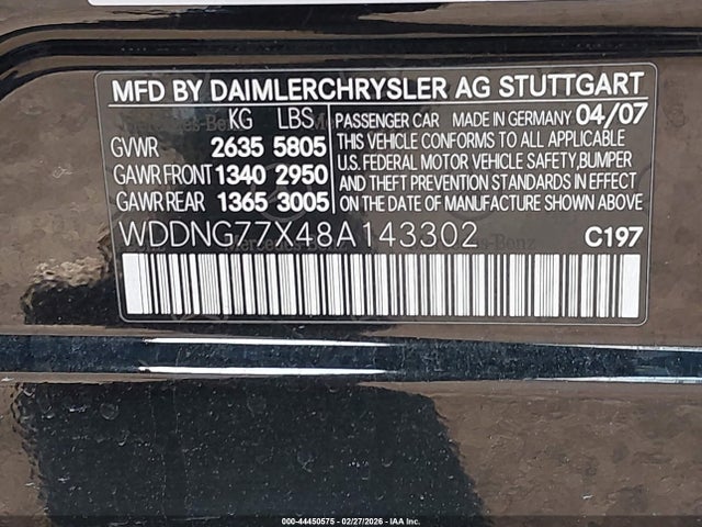 2008 MERCEDES-BENZ S 63 AMG WDDNG77X48A143302 Photo 8