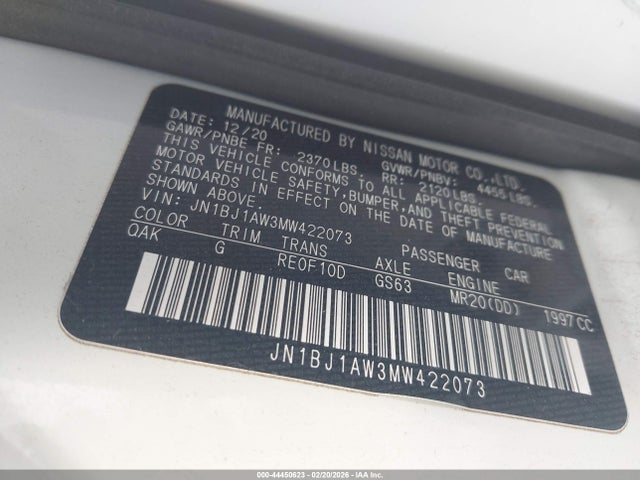 2021 NISSAN ROGUE SPORT JN1BJ1AW3MW422073 Photo 8