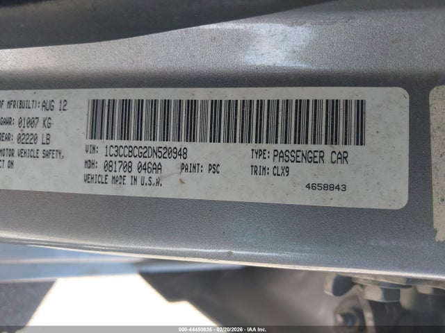 Aukcja sprzedaży 2013 Chrysler 200 Limited, vin: 1C3CCBCG2DN520948, numer aukcji: 44450636