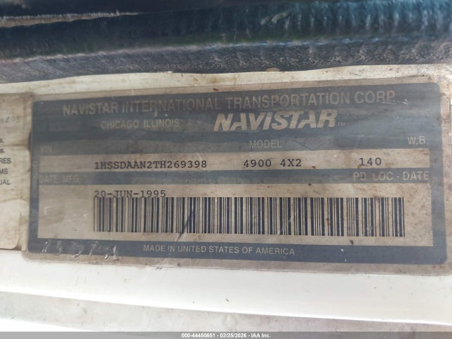 Продаж на аукціоні авто 1996 International 4000 4900, vin: 1HSSDAAN2TH269398, номер лоту: 44450651