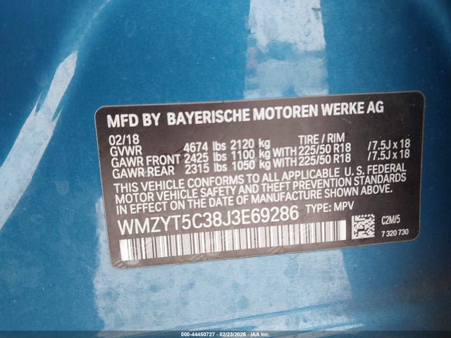 2018 MINI COUNTRYMAN WMZYT5C38J3E69286 Photo 8