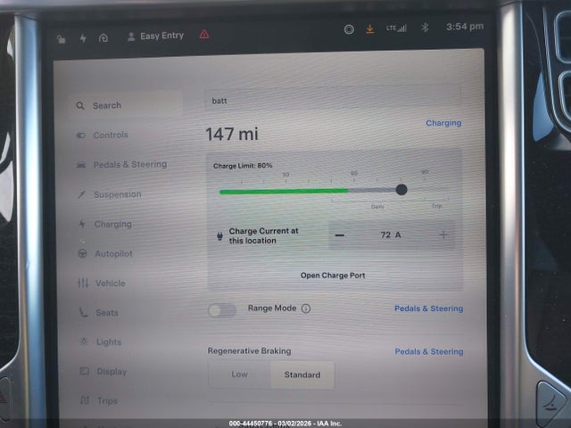 2018 Tesla Model X 100d/75d/p100d მანქანა იყიდება აუქციონზე, vin: 5YJXCBE23JF091778, აუქციონის ნომერი: 44450776