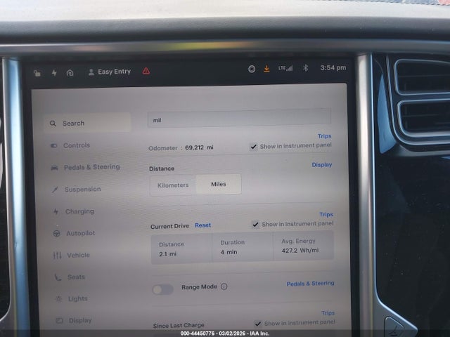 2018 Tesla Model X 100d/75d/p100d მანქანა იყიდება აუქციონზე, vin: 5YJXCBE23JF091778, აუქციონის ნომერი: 44450776