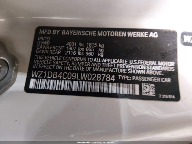 2020 TOYOTA GR SUPRA WZ1DB4C09LW028784 Photo 8