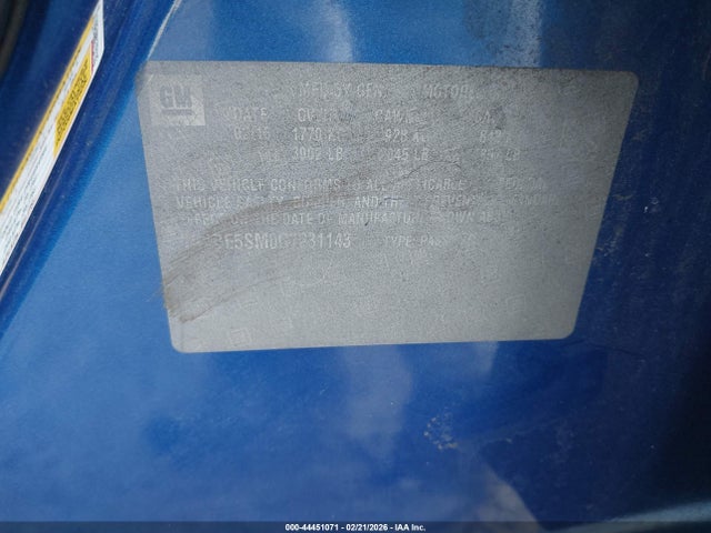1G1BE5SM0G7231143 Chevrolet Cruze Lt Auto