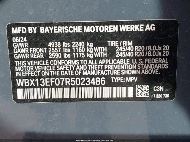 2024 BMW X1 WBX13EF07R5023486 Photo 8