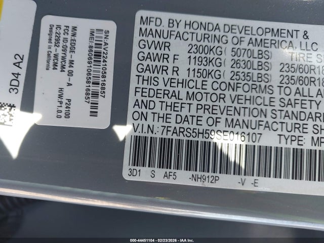 2025 HONDA CR-V HYBRID 7FARS5H59SE016107 Photo 8