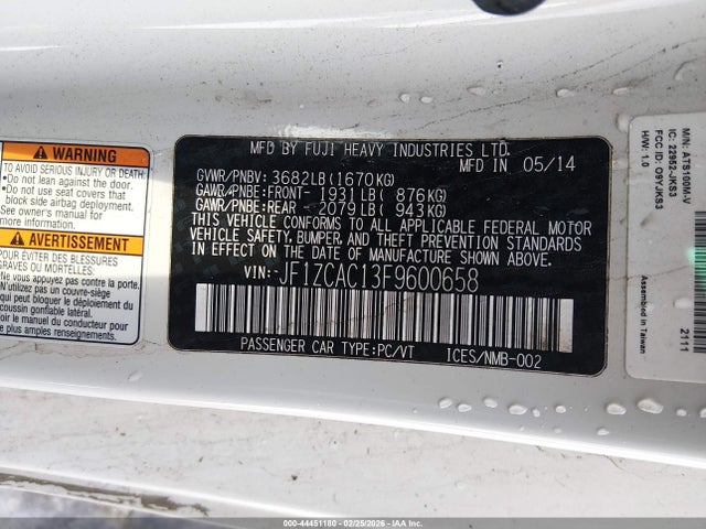 Aukcja sprzedaży 2015 Subaru Brz Series.blue, vin: JF1ZCAC13F9600658, numer aukcji: 44451180