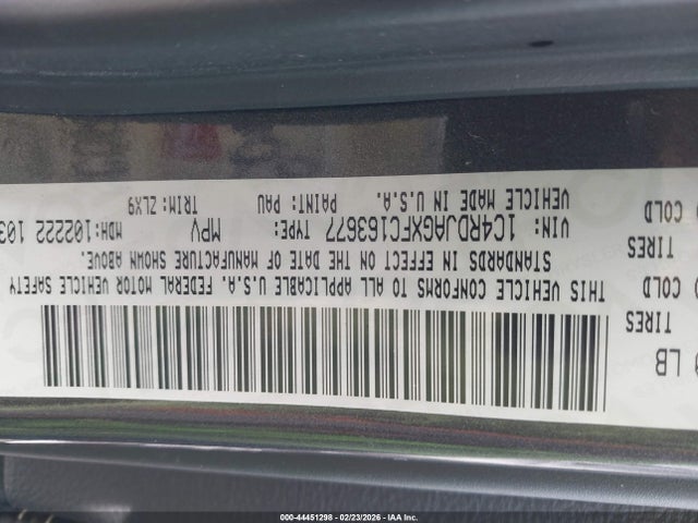 2015 DODGE DURANGO 1C4RDJAGXFC163677 Photo 8