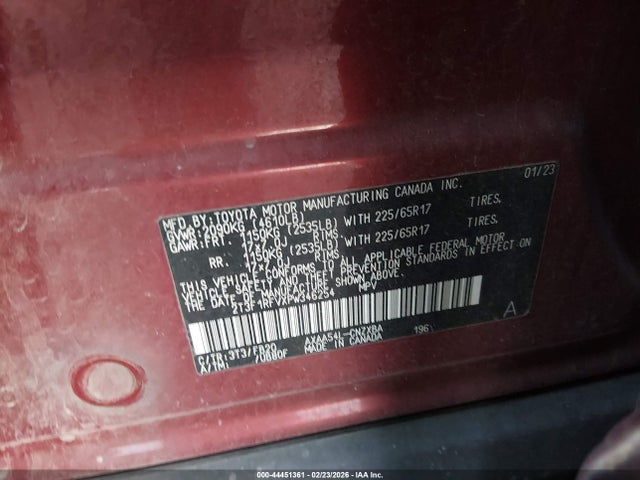 2023 TOYOTA RAV4 2T3F1RFVXPW346254 Photo 8