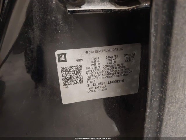 2020 CHEVROLET MALIBU 1G1ZD5ST1LF009316 Photo 8