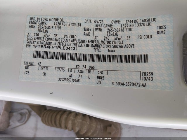 Ford Ranger Xlt 2023 1FTER4FH1PLE34131 Image 9
