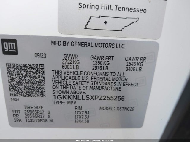 1GKKNLLSXPZ255256 GMC Acadia Awd At4