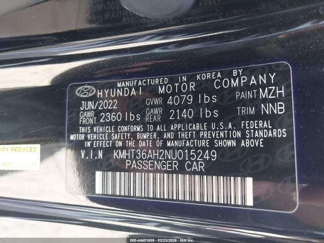Hyundai VELOSTER N 2022 KMHT36AH2NU015249 Image 9