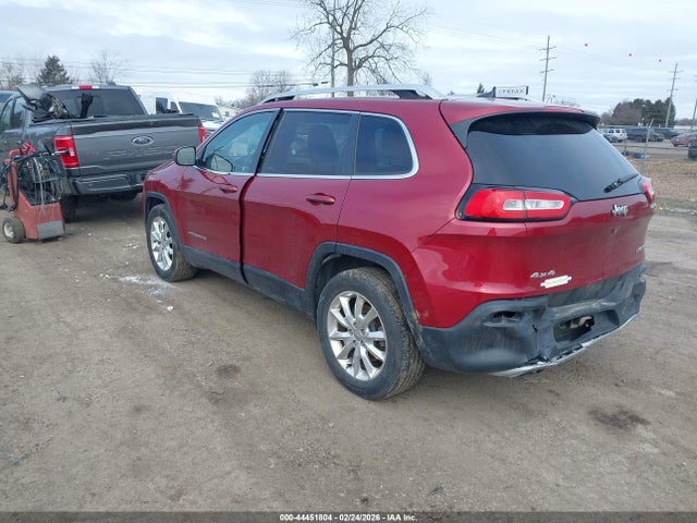 44451804 :رقم المزاد ، 1C4PJMDS9GW232117 vin ، 2016 Jeep Cherokee Limited مزاد بيع