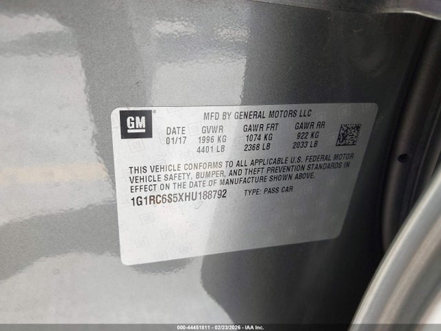 1G1RC6S5XHU188792 Chevrolet VOLT LT
