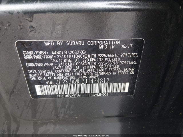 2018 SUBARU FORESTER JF2SJAWC2JH434812 Photo 8