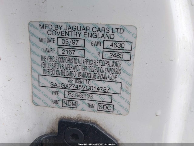 1997 JAGUAR XK8 SAJGX2745VC014787 Photo 8