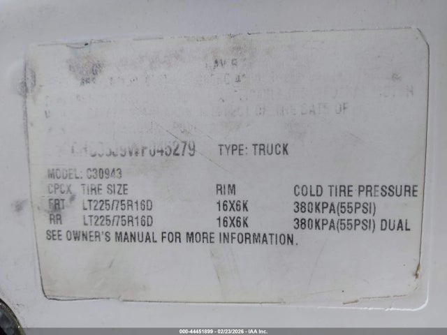 Aukcja sprzedaży 1998 Chevrolet C3500, vin: 1GCHC33J9WF045279, numer aukcji: 44451899