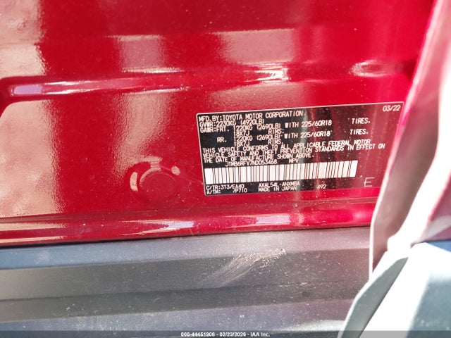 Aukcja sprzedaży 2022 Toyota Rav4 Hybrid Xle Premium, vin: JTMB6RFV7ND053468, numer aukcji: 44451908